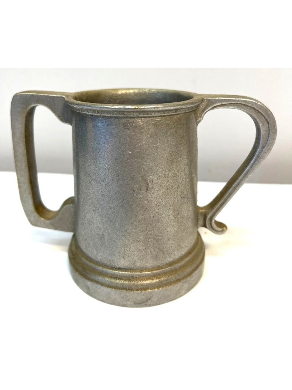 Vintage 70's Wilton Armetale Kissing Mug Double Handle Wedding Planner USA Made